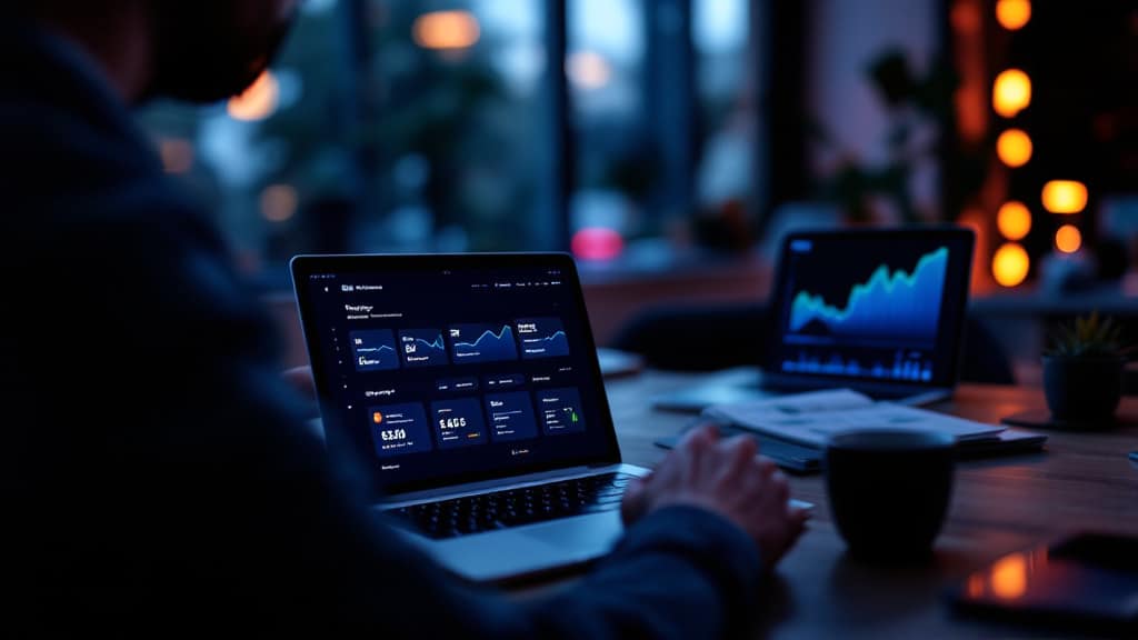 Bing Webmaster Tools zeigt Themenlücken in der KI-Suche 2 SEO-Analyse am Laptop